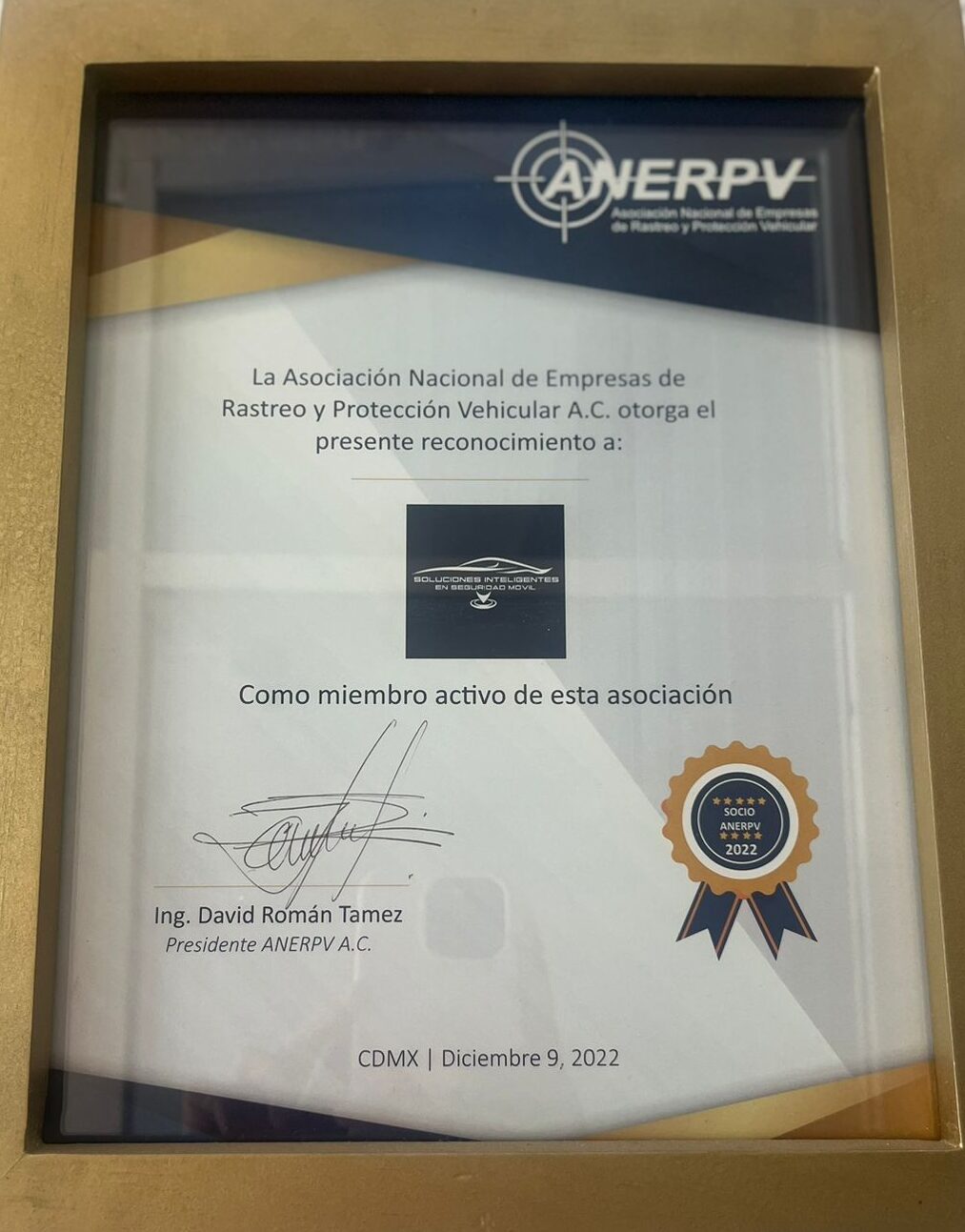 Certificado ANERP